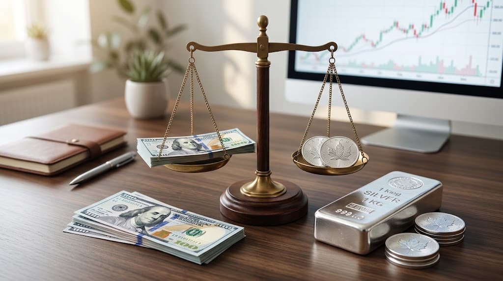 خرید نقره بهتر است یا دلار؟ مقایسه بازدهی و ریسک